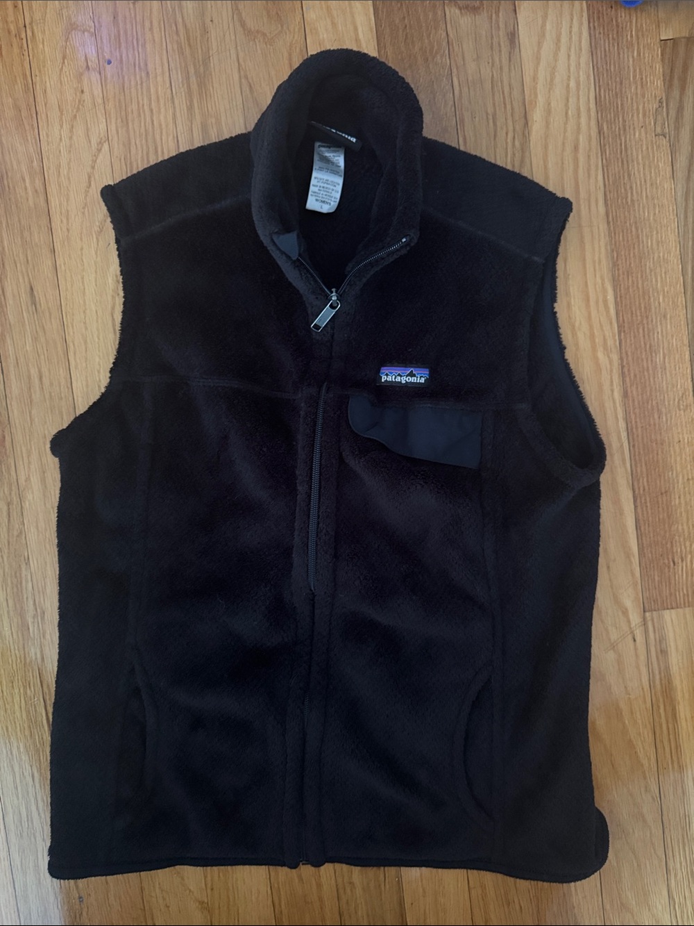 Patagonia Black Sherpa Fleece Vest